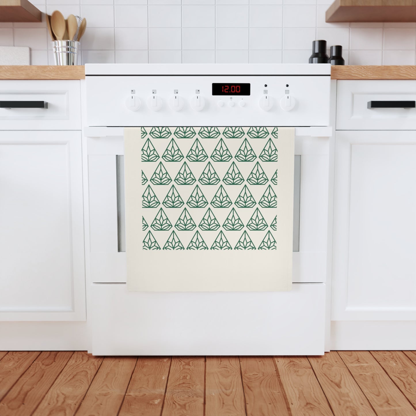 Botanical Pattern Cotton Tea Towel for Home Decor and Gifting - Regenerative Marketplace