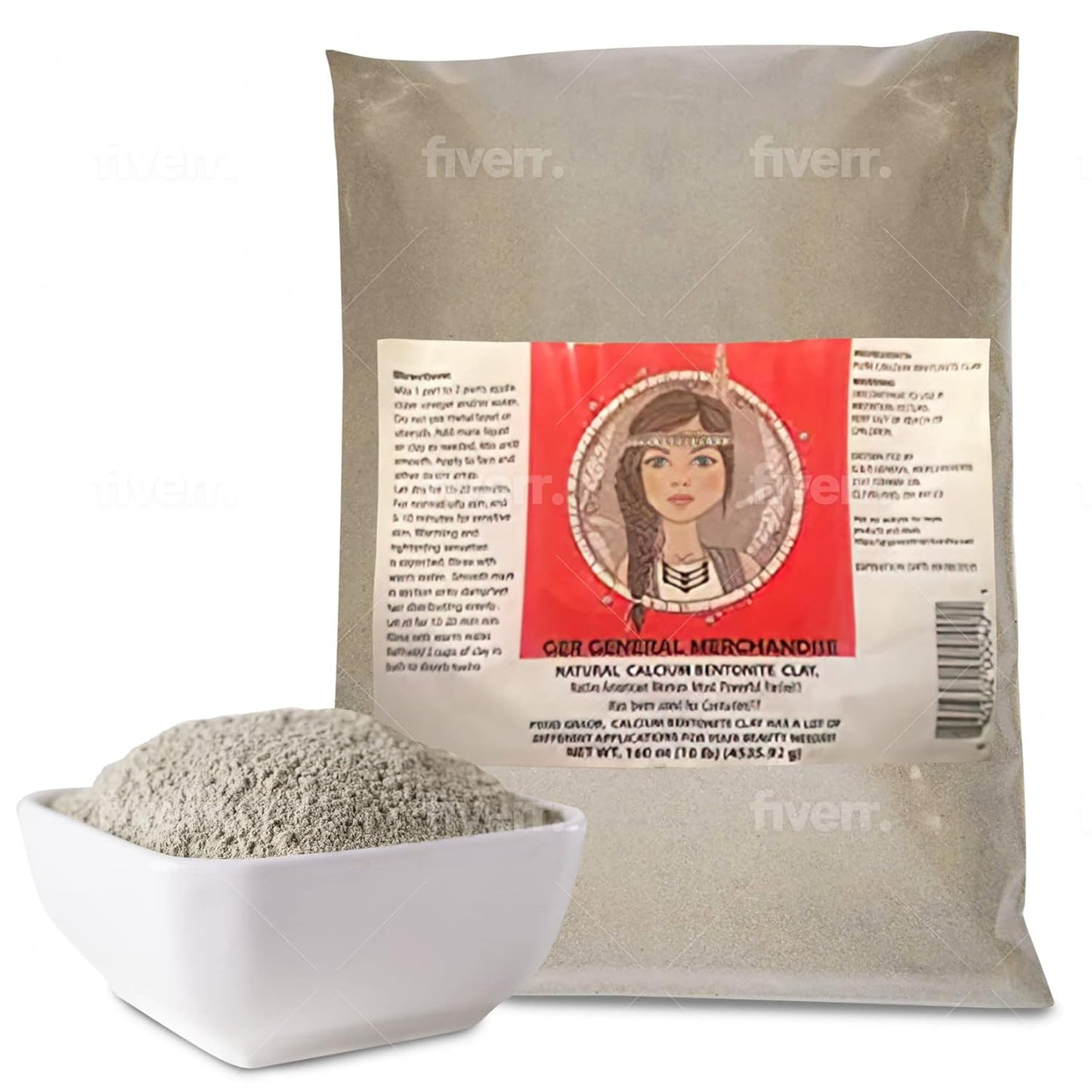 Calcium Bentonite Clay 10 Pounds - Healing Clay to Remove Environmental Toxins for a Whole Body Detox - Health & Beauty Clay from Perfect for Mask, Bath or Wrap. - Regenerative Marketplace