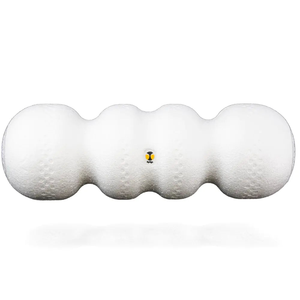 Rollga Basic - The Better Foam Roller for Flexibility Muscle Recovery Back & Neck Massage Exercise. Featuring Stays Clean Technology. (White) - Regenerative Marketplace