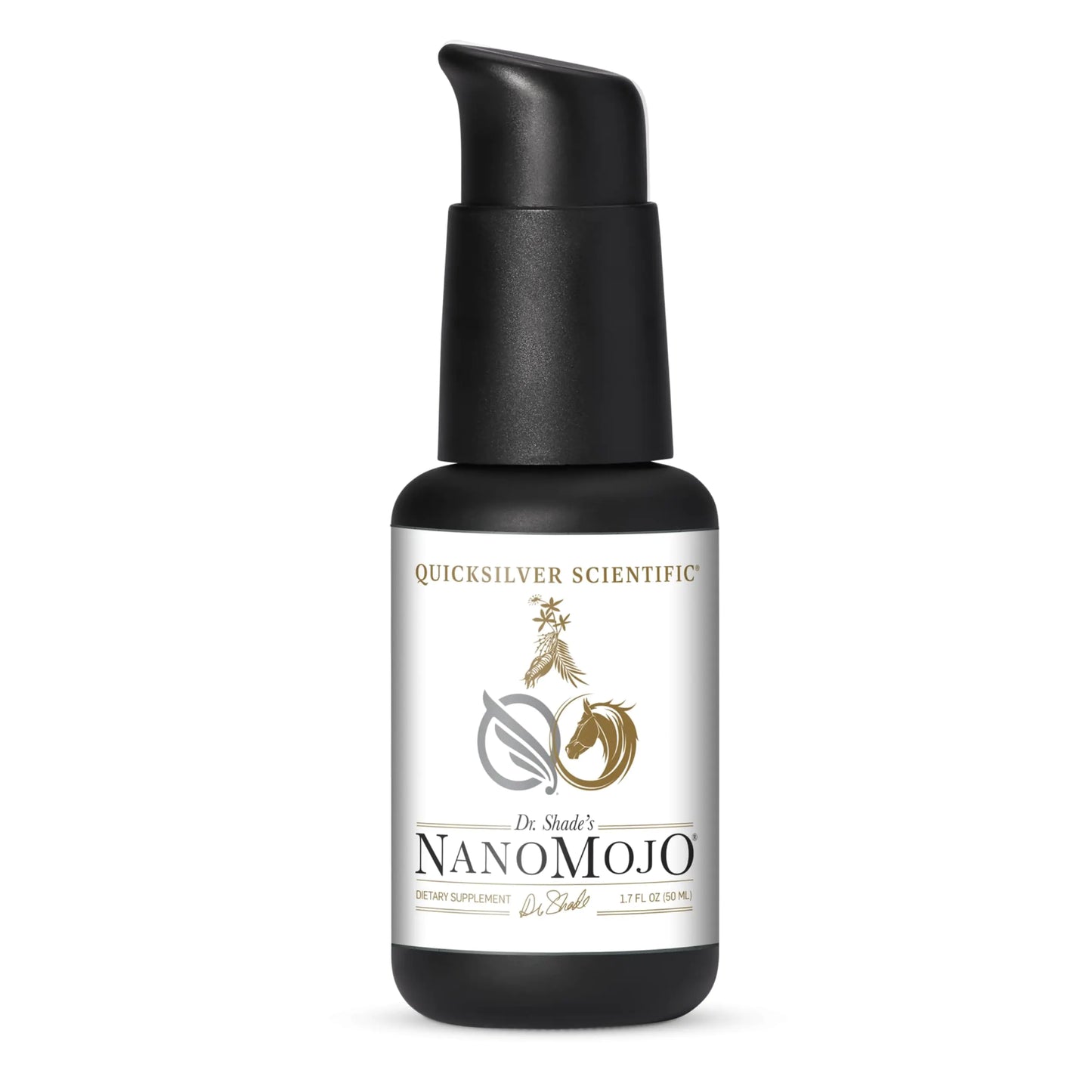 Quicksilver Scientific NanoMojo - Male - Specific Endurance Elixir & Energy Boost Support - 19 Herbs Including Epimedium for Men Rhodiola Extract Herbal Ginseng and Adaptogenic Herbs (1.7oz / 50ml) - Regenerative Marketplace