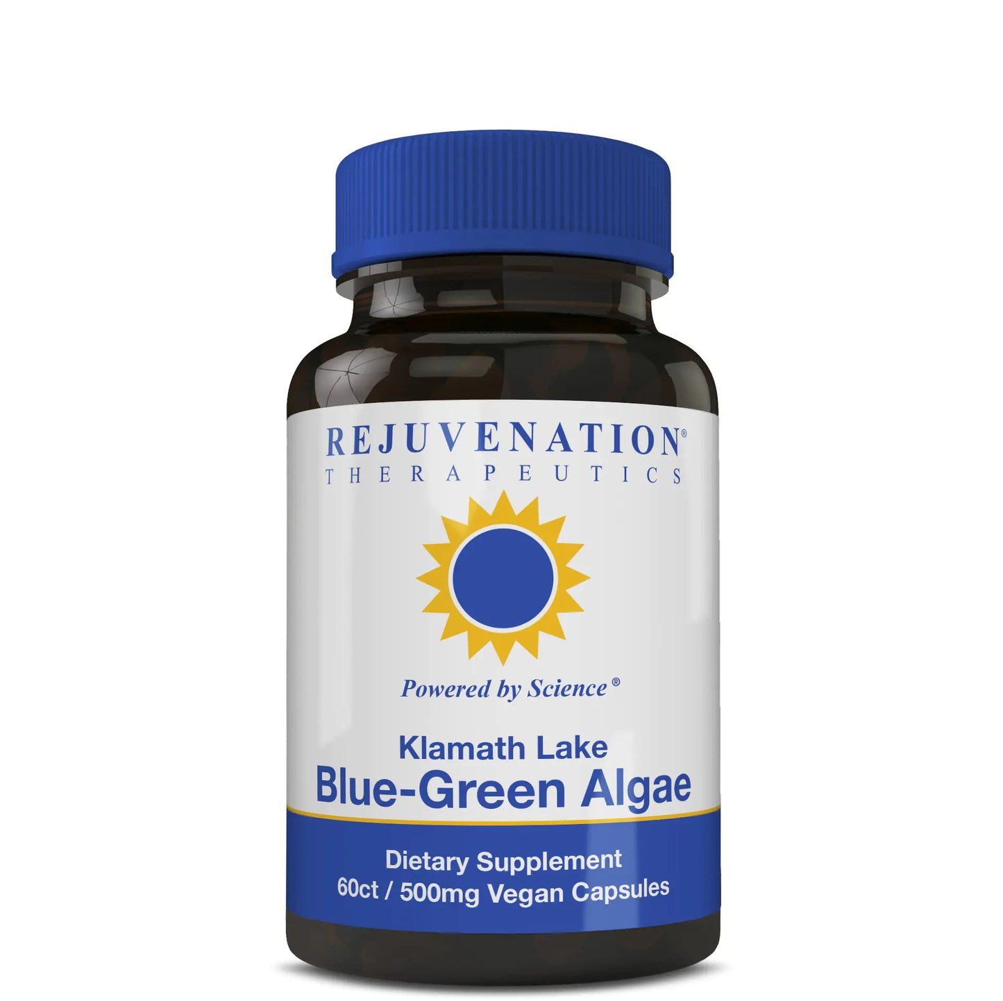 Rejuvenation Therapeutics Klamath Blue-Green Algae | More Powerful Than Spirulina Or Chlorella | Grown from The Clean Pure Source of Klamath Lake (60 Vegan Capsules)