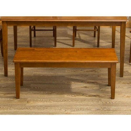 Boraam Bench 44 - in Shaker Constructed Eco - friendly Rubber Wood Frame Walnut - Regenerative Marketplace