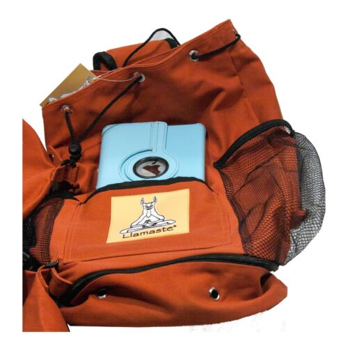 Llamaste Duffel Yoga and Gym Bag with separate mat carrier - Vibrant Orange - Regenerative Marketplace