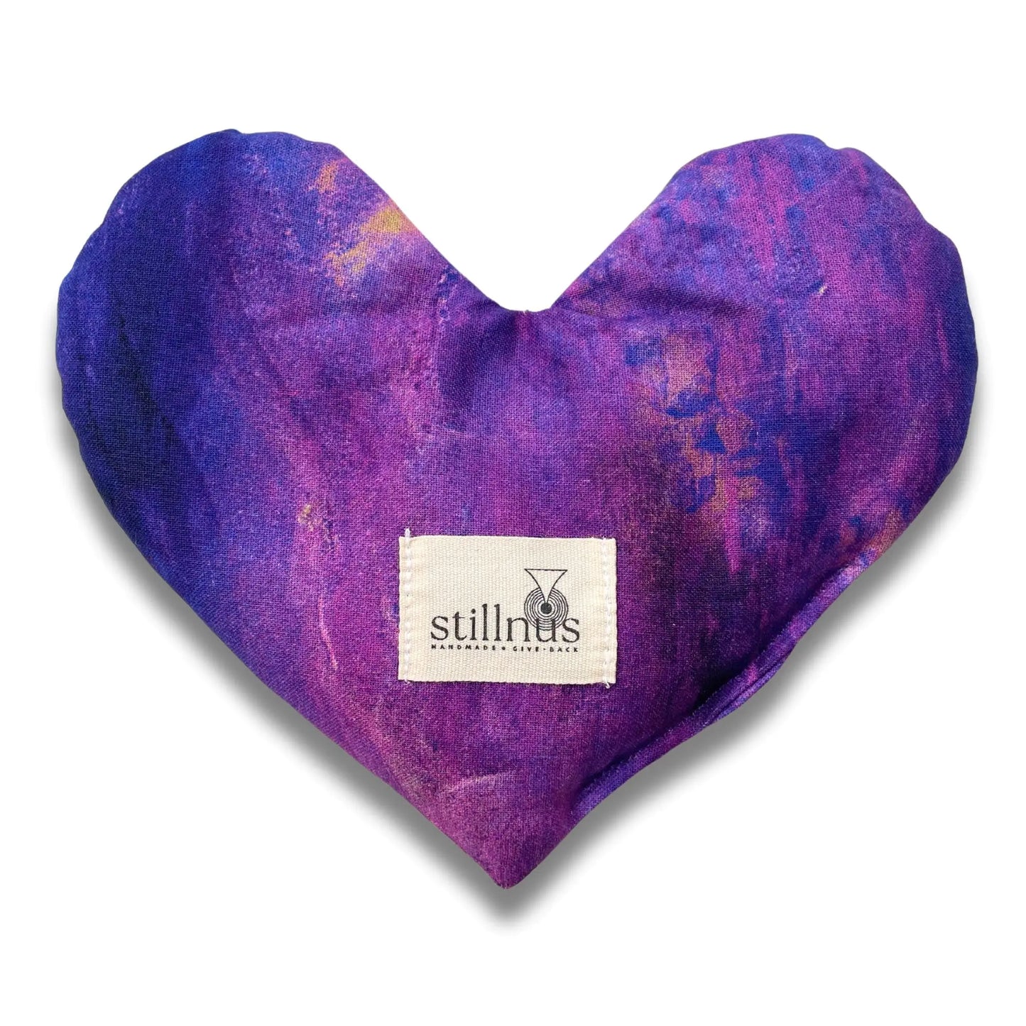 Stillnus Handmade Heart - Shaped Eye Pillow - Weighted Organic Lavender & Flax Seed Hot/Cold Compress - Perfect Valentines Day Gift for Mom & Mothers - Regenerative Marketplace