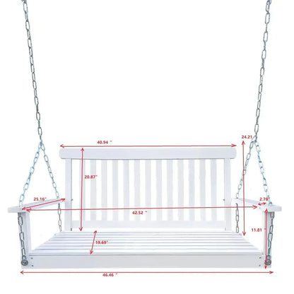 Wooden Bench Swing With Chain - Regenerative Marketplace