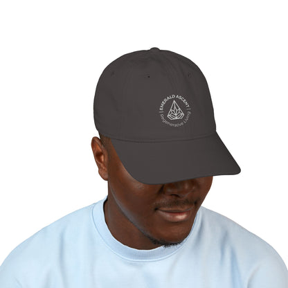 Eco - Friendly Baseball Cap with Embroidered 'Emerald Ascent' Design - Regenerative Marketplace