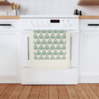 Botanical Pattern Cotton Tea Towel for Home Decor and Gifting - Regenerative Marketplace
