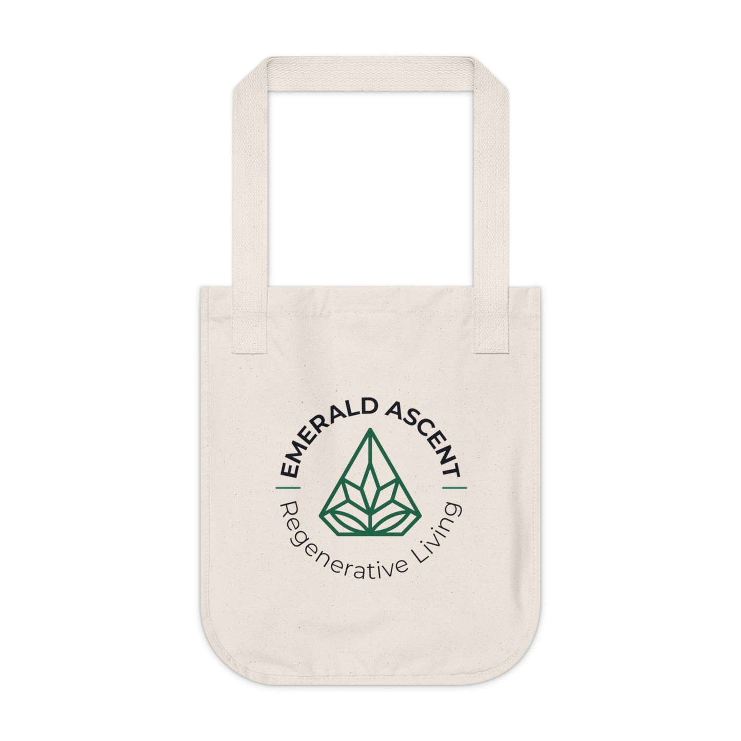 Eco - Friendly Organic Canvas Tote Bag - 'The Future is Regenerative' Design - Regenerative Marketplace
