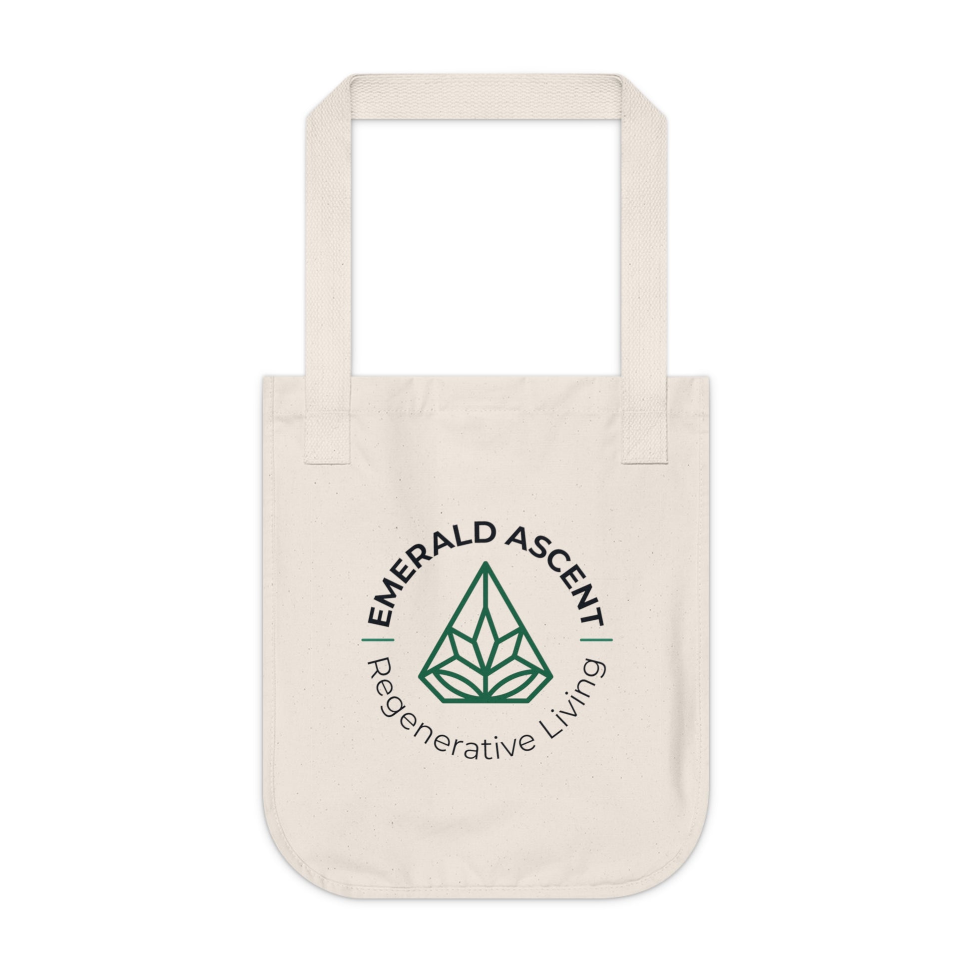 Eco - Friendly Organic Canvas Tote Bag - 'The Future is Regenerative' Design - Regenerative Marketplace
