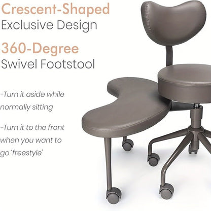 Meditation Chair, Home Office Desk Chair, Cross Leg Chair with Lumbar Support and Adjustable Stool, Multi - Functional Kneeling Chair, Height Adjustable, Yoga Table and Chair Flexible Design for Fidgeters - Regenerative Marketplace