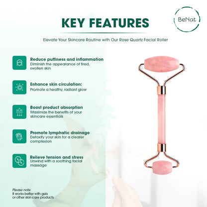 Rose Quartz Face Roller - Regenerative Marketplace