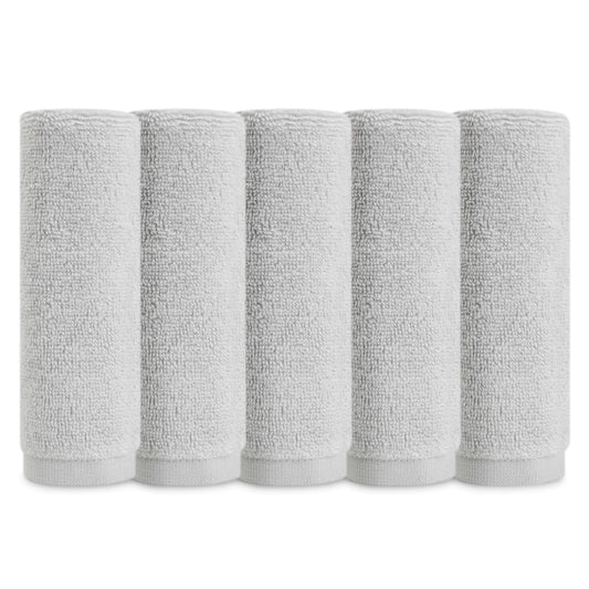 Natemia Organic Baby Washcloths - 10"x10" Baby Washcloths for Newborn Pack of 6 Soft Organic Cotton Baby Towels Baby Girl Washcloths Wash Cloths for Babies Organic Cotton Washcloths