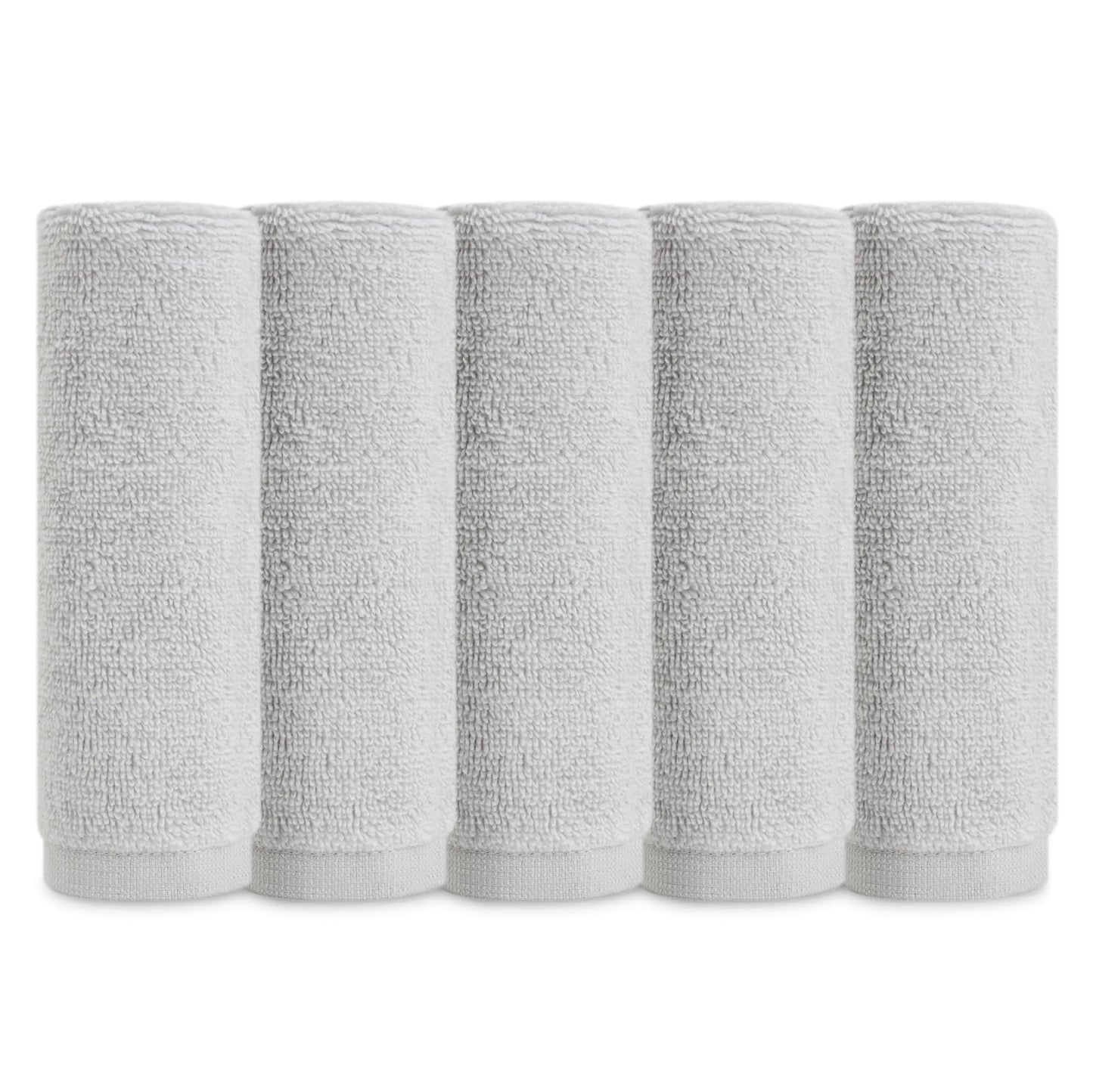 Natemia Organic Baby Washcloths - 10"x10" Baby Washcloths for Newborn Pack of 6 Soft Organic Cotton Baby Towels Baby Girl Washcloths Wash Cloths for Babies Organic Cotton Washcloths