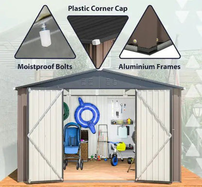 Steel Garden Shed With Double Lockable Door - Regenerative Marketplace