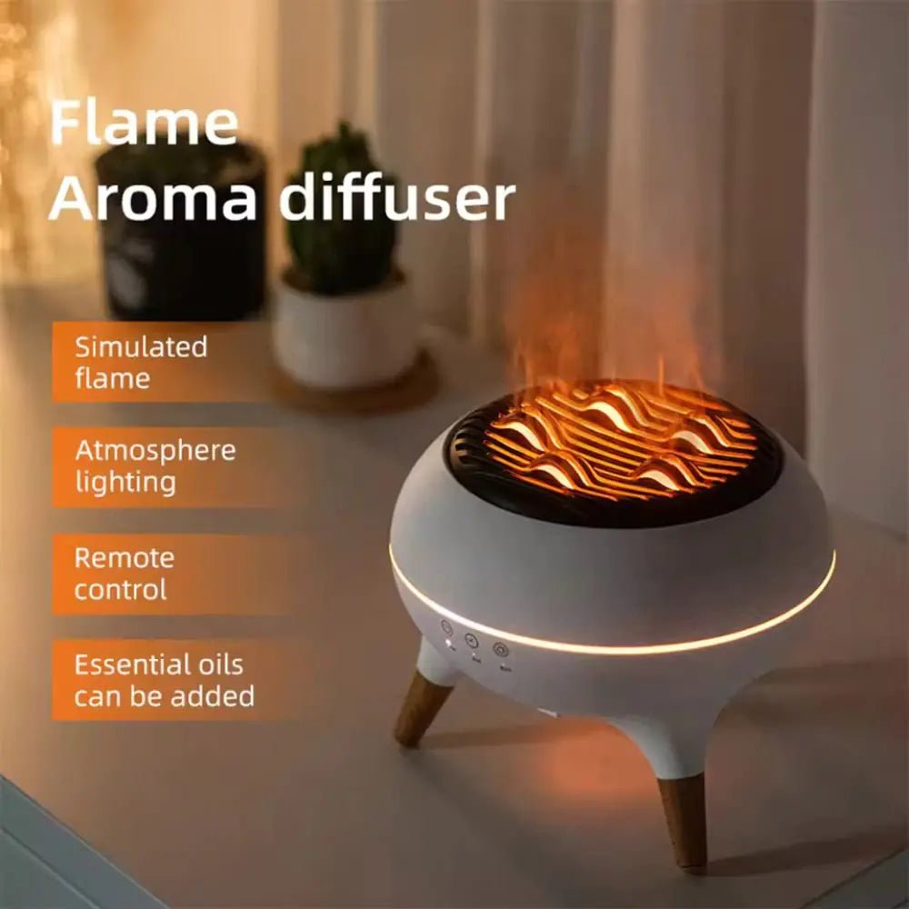 Flame Effect LED Aromatherapy Diffuser - Regenerative Marketplace