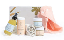 Lizush Organic New Baby Gift Set - 6 - Piece Newborn Essentials with Gentle Baby Skincare Products Dribble Bib and Baby Towel Burp Cloth for Baby Girl or Baby Boy - Regenerative Marketplace