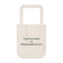 Eco - Friendly Organic Canvas Tote Bag - 'The Future is Regenerative' Design - Regenerative Marketplace