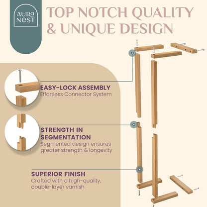 Bamboo Towel Racks - Vertical Wood Towel Rack Bamboo Bathroom Accessories, Storage, Wall Towel Rack for Rolled Towels for Bathroom Furniture, Spa Furniture and Decor - Regenerative Marketplace