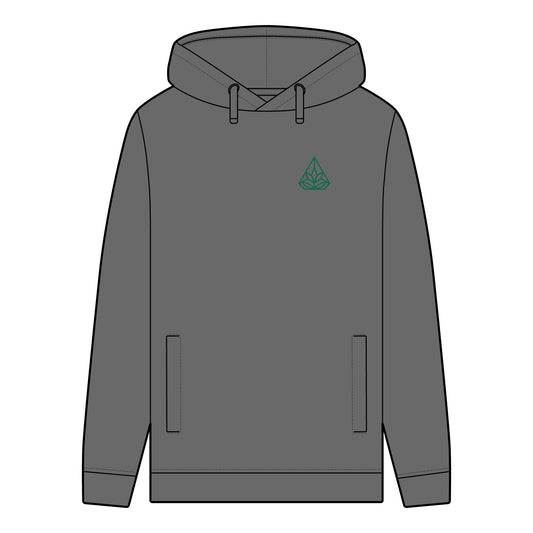Men's Organic Hoodie - Emerald Ascent for Regenerative Living - Regenerative Marketplace