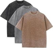 3 Pcs Men's Oversized Heavy Cotton Summer T-Shirts Vintage Tee Loose Fit Short Sleeve Casual Tshirts for Men Women - Regenerative Marketplace