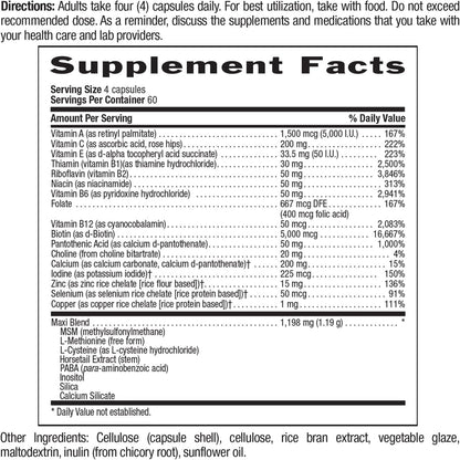 Country Life, Maxi - Hair Plus Biotin, Supports Healthy Hair, Skin and Nails, Daily Supplement, 240 ct - Regenerative Marketplace
