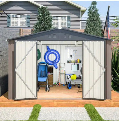Steel Garden Shed With Double Lockable Door - Regenerative Marketplace