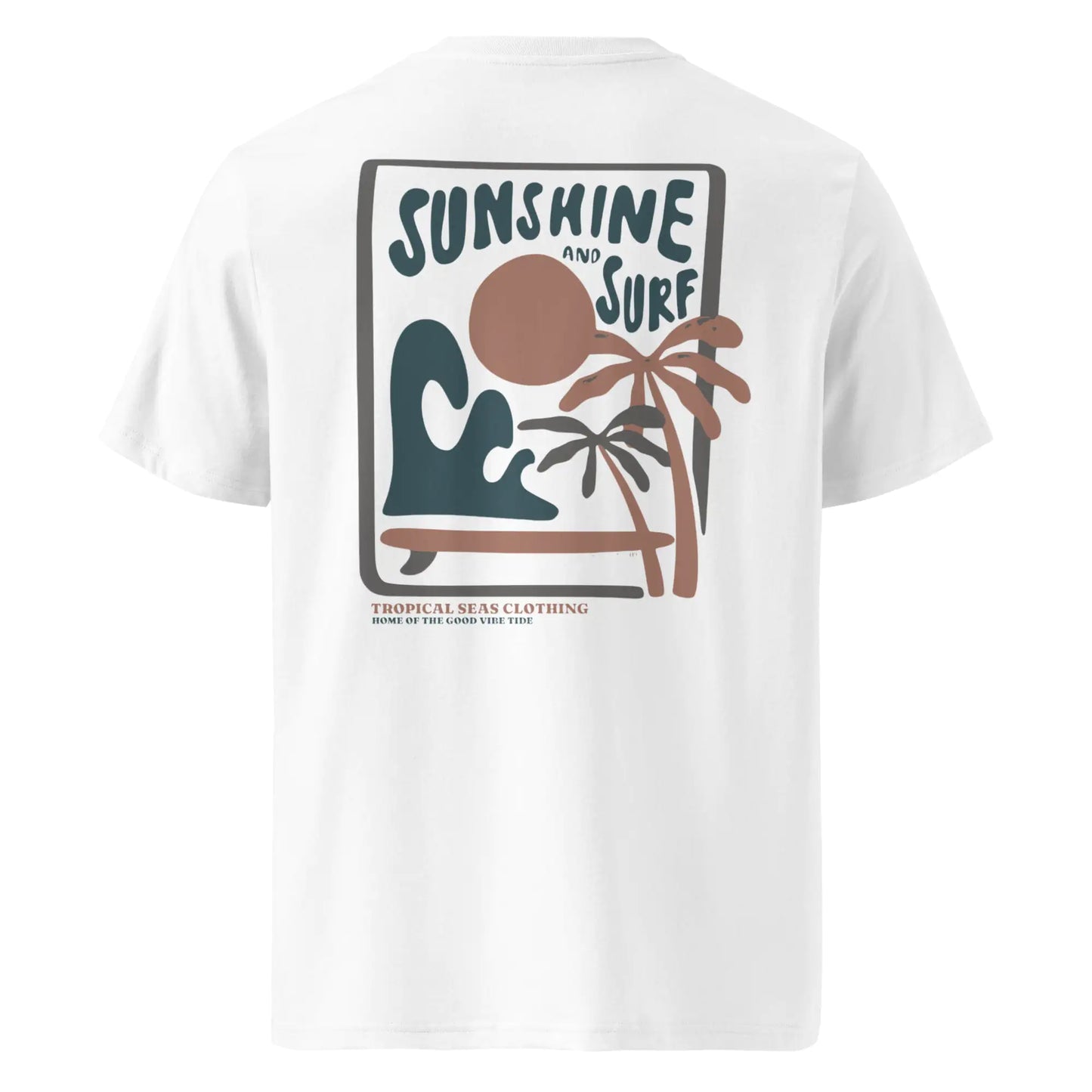 Tropical Sunshine & Surf organic cotton t-shirt - Regenerative Marketplace