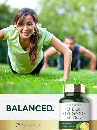 Carlyle Oregano Oil 4000mg Supplement | 150 Softgel Capsules | Contains Carvacrol | Non - GMO & Gluten Free Formula - Regenerative Marketplace