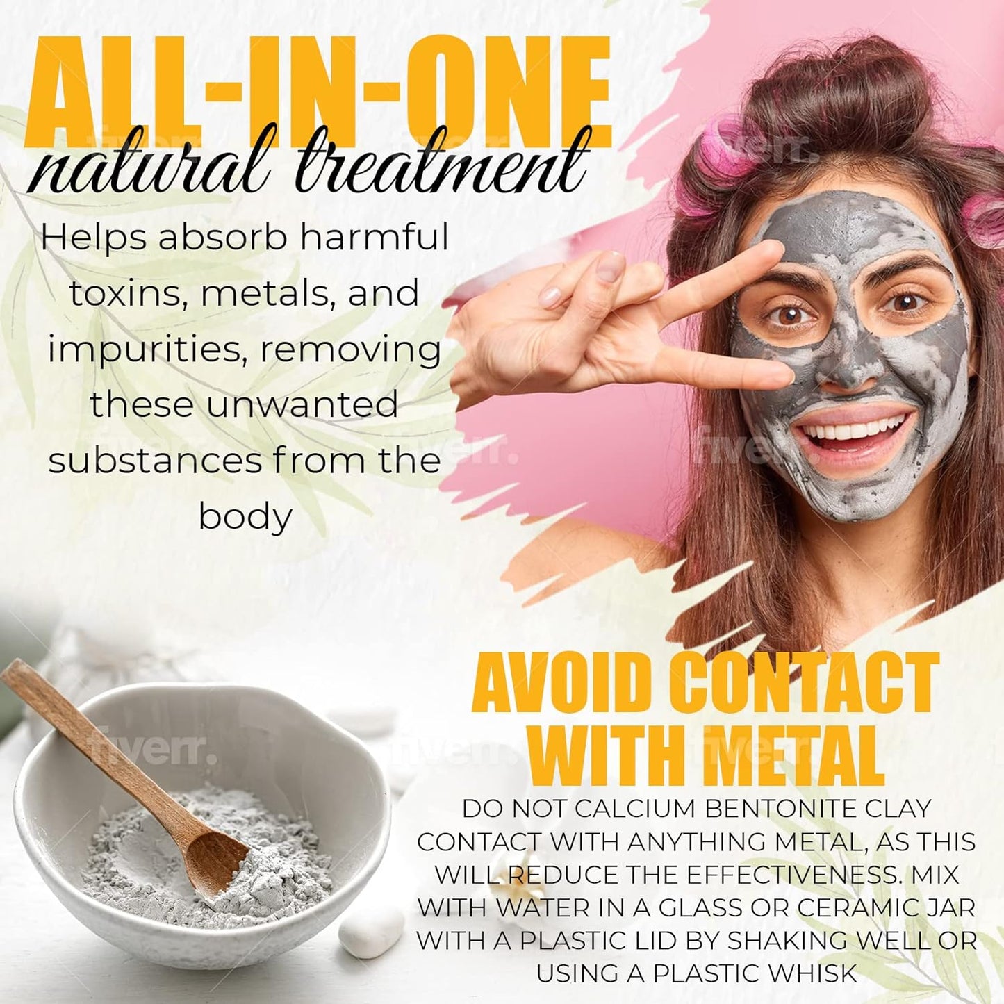 Calcium Bentonite Clay 10 Pounds - Healing Clay to Remove Environmental Toxins for a Whole Body Detox - Health & Beauty Clay from Perfect for Mask, Bath or Wrap. - Regenerative Marketplace