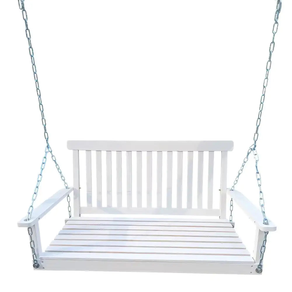 Wooden Bench Swing With Chain