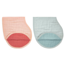 aden + anais 100% Organic Cotton Muslin Burpy Bib – Multi - Use, Absorbent 4 - Layer Burp Cloth & Full - Coverage Snap - Closure Baby Bib, Lap - Shoulder Drool Cloth, 22.5” X 11”, 2 - Pack, Mother Earth - Regenerative Marketplace