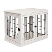 Small Kennel End Table With Two Open Sides And Lockable Door - Regenerative Marketplace