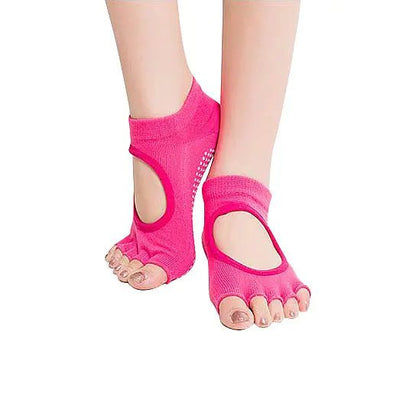 Peep Toe Yoga Socks 3 Pair Pack - Regenerative Marketplace