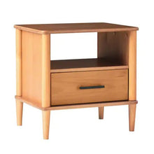 Transitional Solid Wood Spindle Nightstand Caramel - Regenerative Marketplace