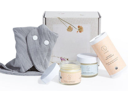Organic new baby gift set - welcome little one! - Regenerative Marketplace