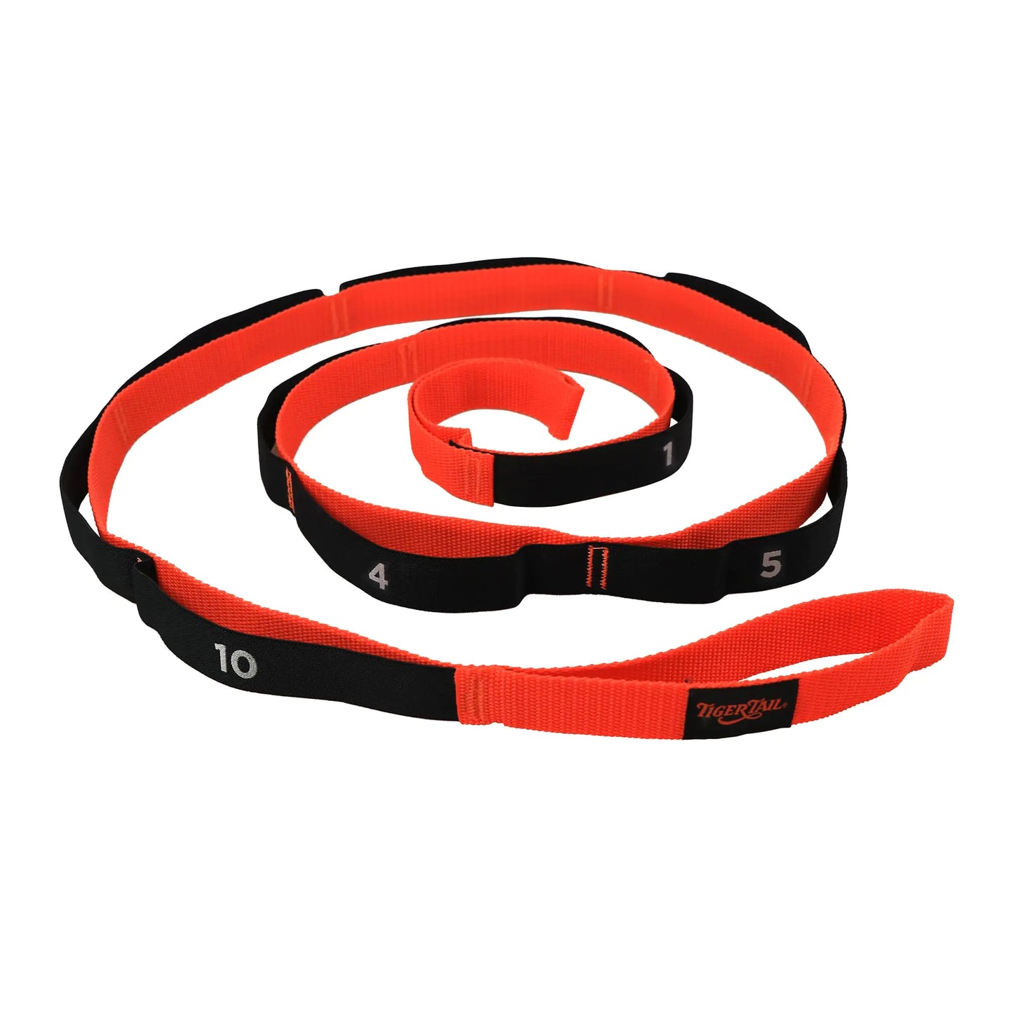 Tiger Tail The Stretchy Tiger 80” - Stretch/Yoga Strap with 10 Numbered Loops for Yoga Physical Therapy Pilates & Exercise Stretching Strap with Loop - Regenerative Marketplace