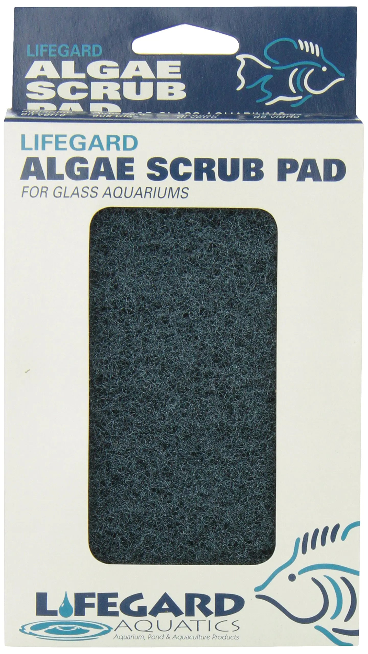 Lifegard Aquatics 4-Inch by 6-Inch Blue Algae PadBlack