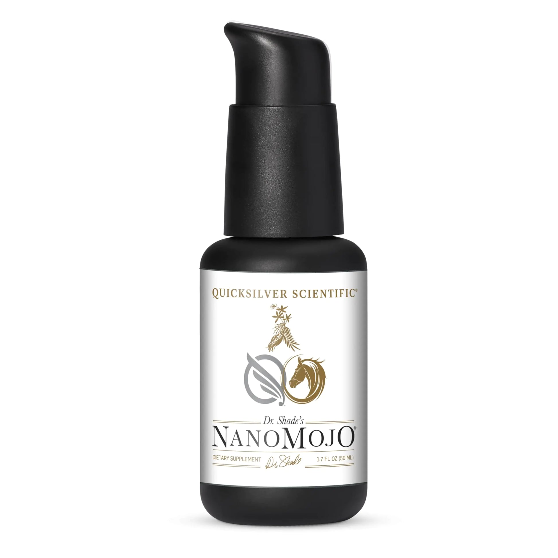 Quicksilver Scientific NanoMojo - Male - Specific Endurance Elixir & Energy Boost Support - 19 Herbs Including Epimedium for Men Rhodiola Extract Herbal Ginseng and Adaptogenic Herbs (1.7oz / 50ml) - Regenerative Marketplace