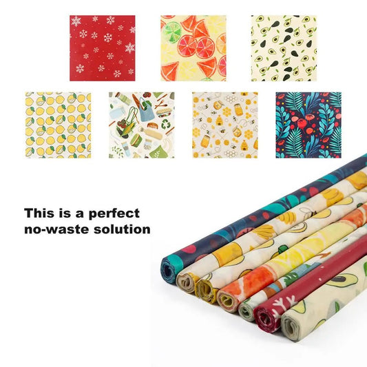 Beeswax Wrap Reusable Natural Food Grade Preservative Cloth Organic Cotton Eco Friendly Sustainable For Kitchen Food Storage - Regenerative Marketplace