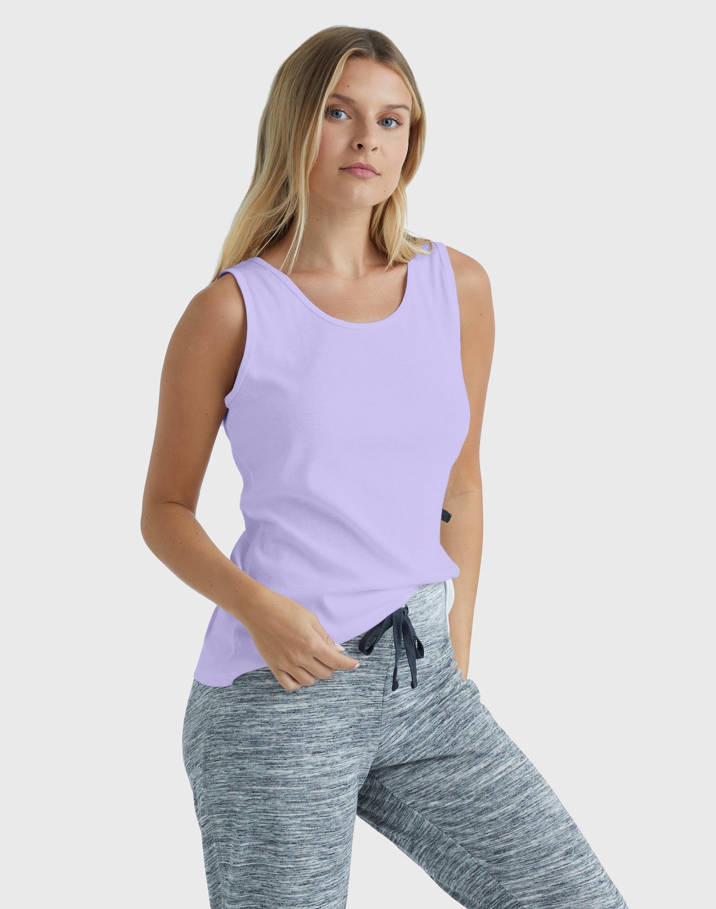 Hanes Ribbed Tank Top Women's Mini Cotton Shirt 100% pure cotton Wide Straps - Regenerative Marketplace