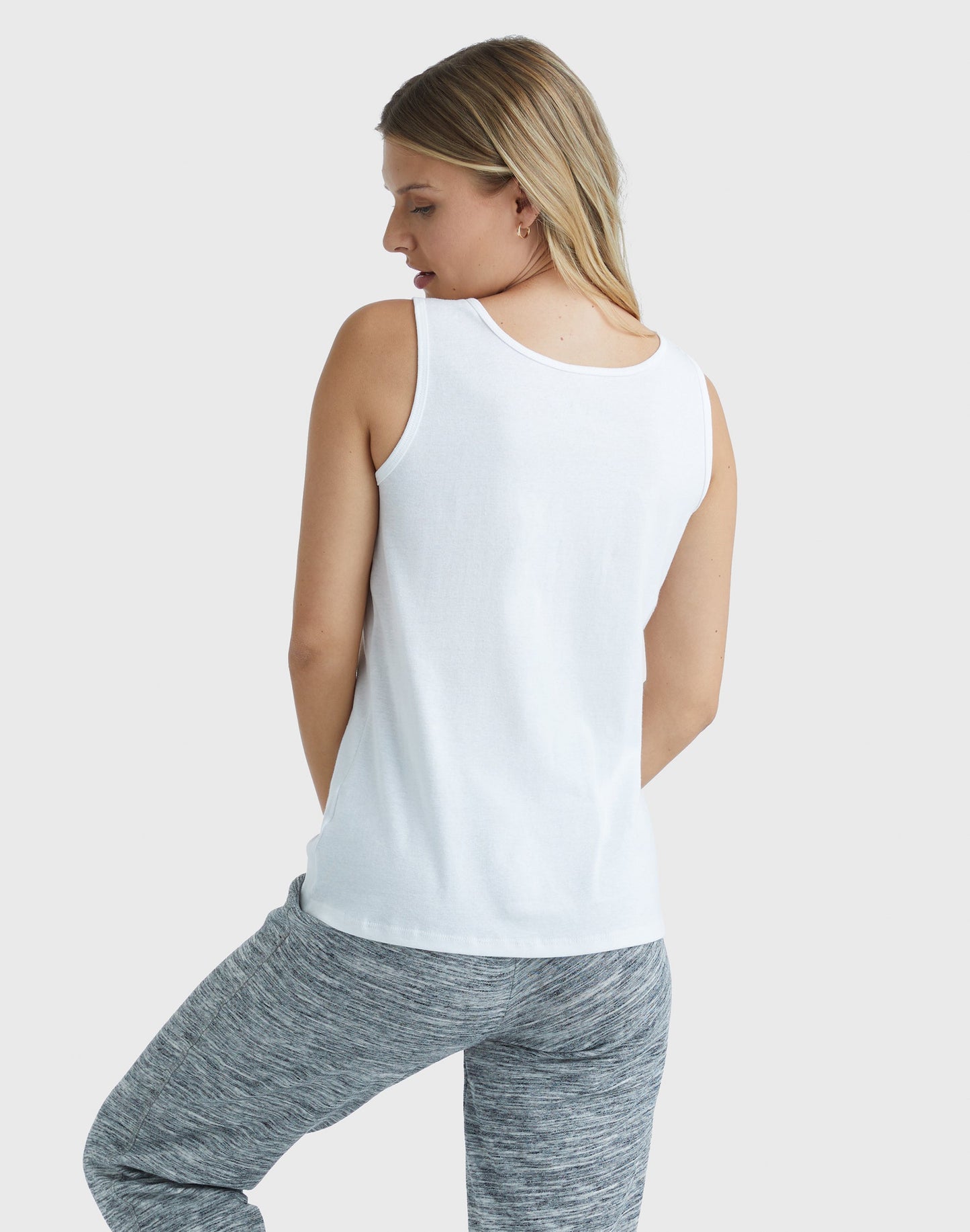 Hanes Ribbed Tank Top Women's Mini Cotton Shirt 100% pure cotton Wide Straps - Regenerative Marketplace