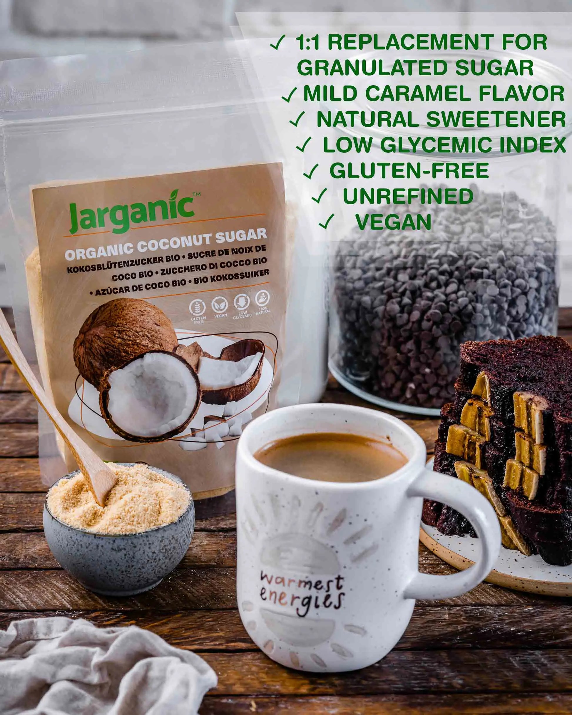 Organic Coconut Sugar 1lb / 16oz - Regenerative Marketplace