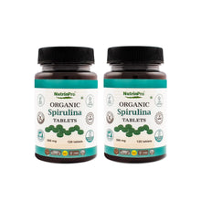 NUTRINPRO Two Pack USDA Organic Spirulina Tablets - 100% Pure Vegan Non - GMO Gluten Free Chemical Free (240) - Regenerative Marketplace
