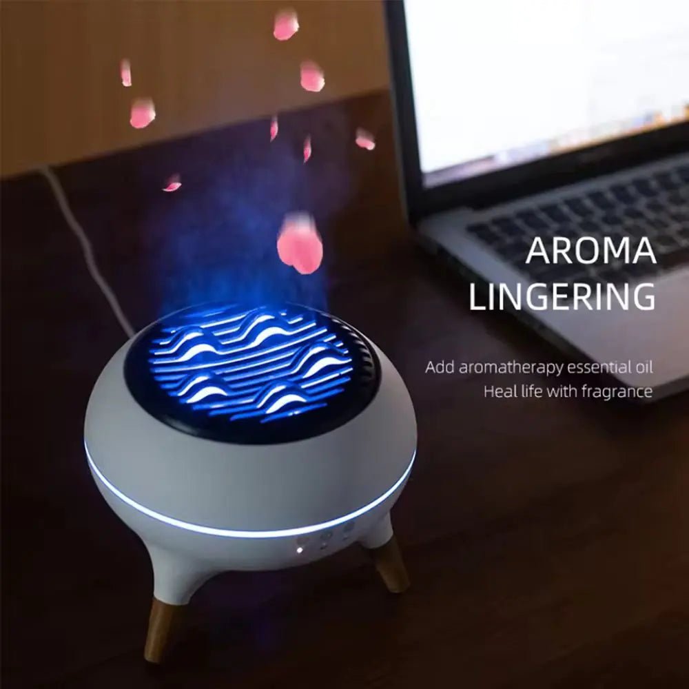 Flame Effect LED Aromatherapy Diffuser - Regenerative Marketplace