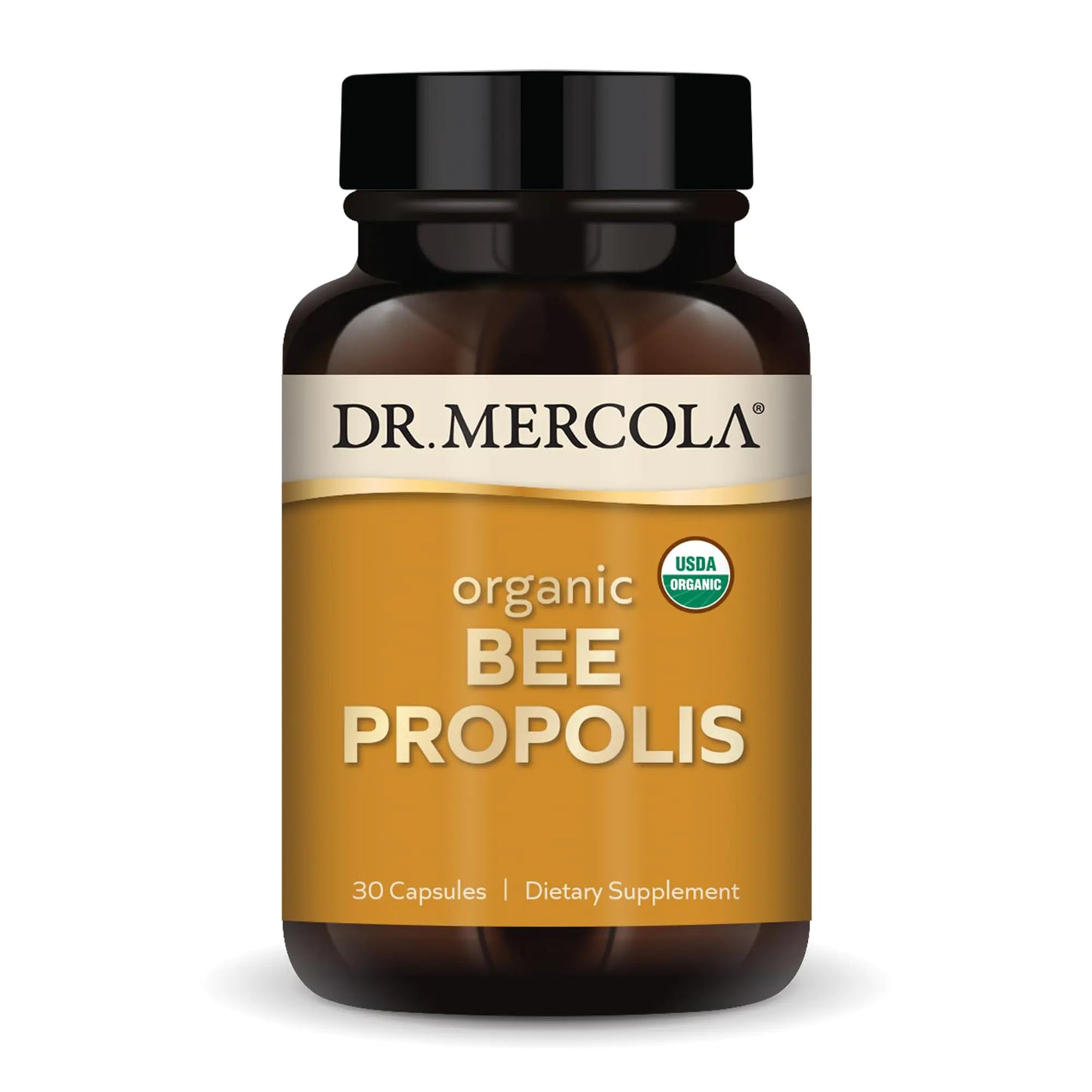 Dr. Mercola Organic Bee Propolis 30 Servings (30 Capsules) Dietary Supplement Supports Respiratory Health Non - GMO Certified USDA Organic - Regenerative Marketplace