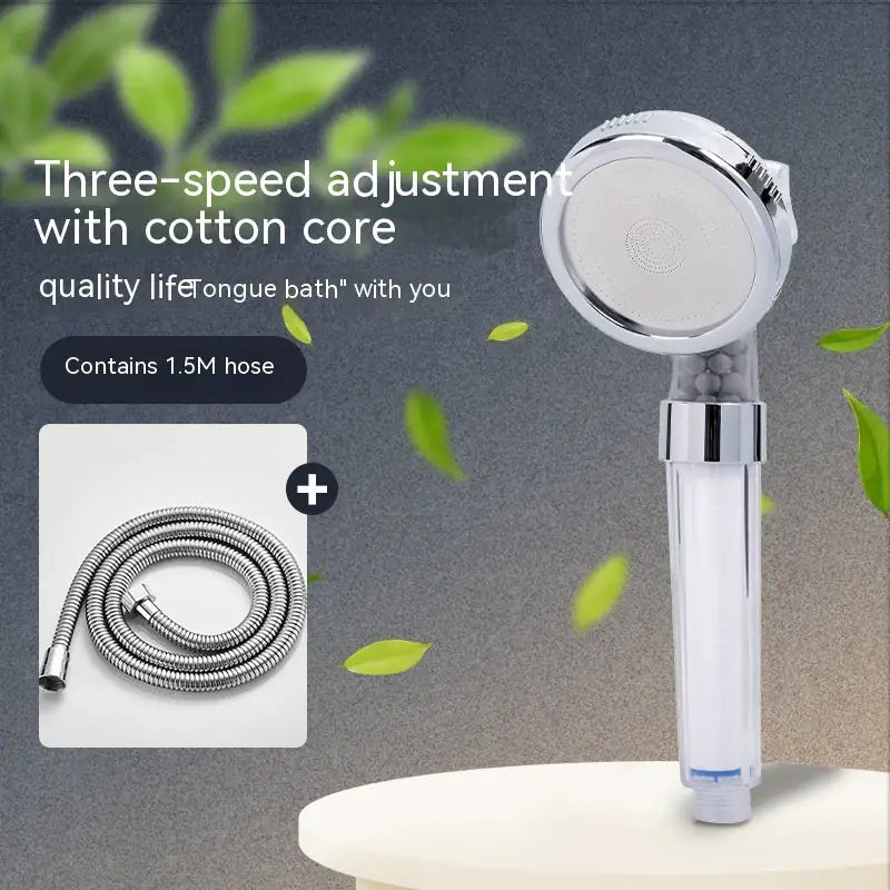 Three-speed Anion Supercharged Filtering Shower Head Nozzle