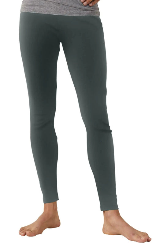 Fair Indigo Womens Organic 100% Cotton Leggings (XS Balsam) - Regenerative Marketplace