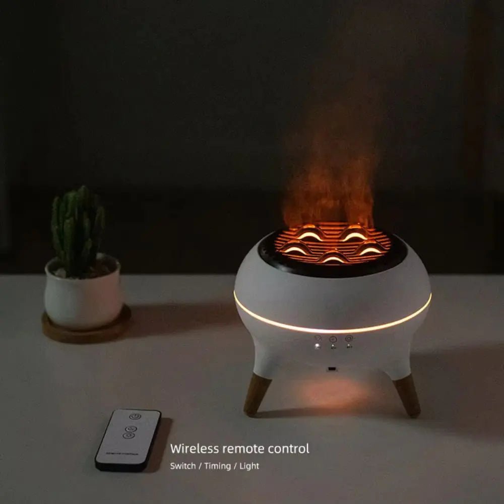 Flame Effect LED Aromatherapy Diffuser - Regenerative Marketplace