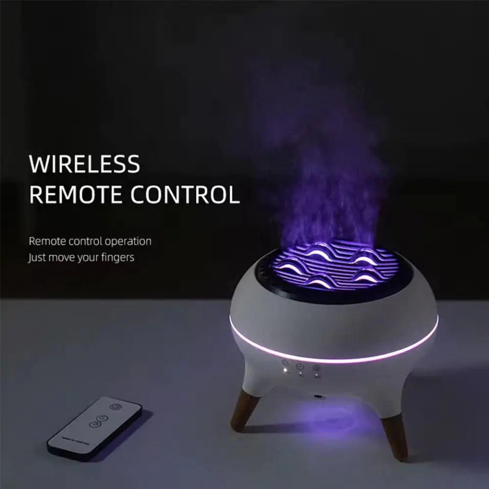 Flame Effect LED Aromatherapy Diffuser - Regenerative Marketplace