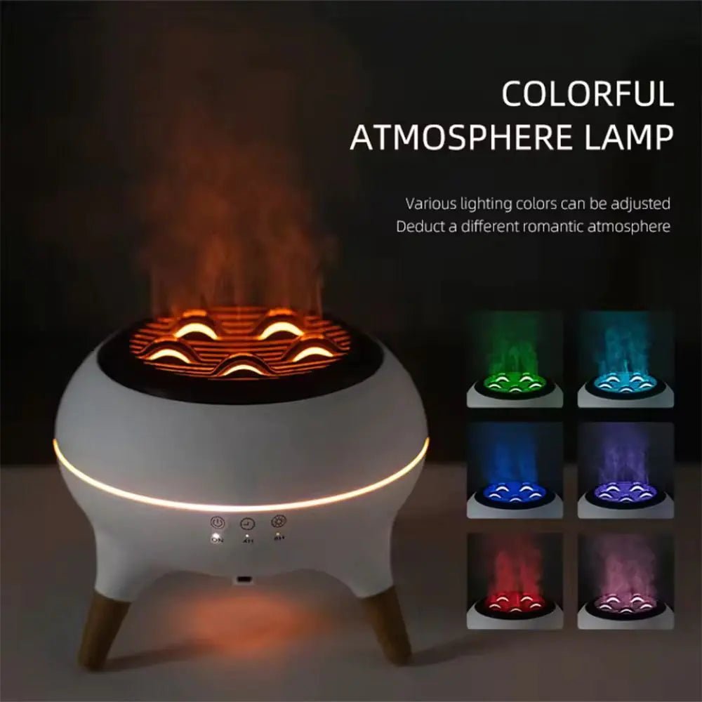 Flame Effect LED Aromatherapy Diffuser - Regenerative Marketplace